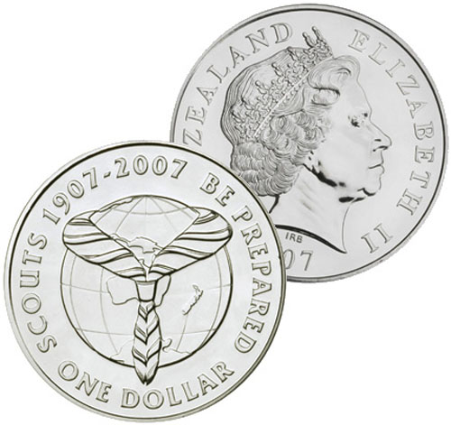 2007 New Zealand Dollar (Centenary of Scouting) K000045